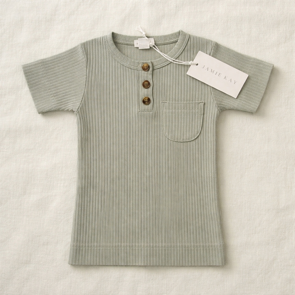 Nwt Jamie kay ss top sky 0-3 m